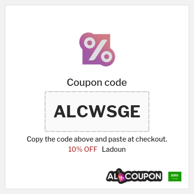 Coupon discount code for Ladoun 10% Coupons & Offers