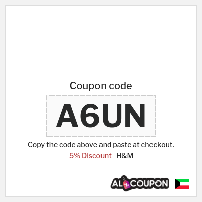 H&M Coupon (A6UN) H&M Coupon Code Kuwait