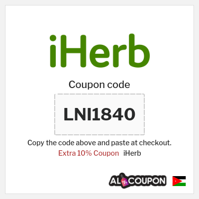 Coupon for iHerb (LNI1840) Extra 10% Coupon