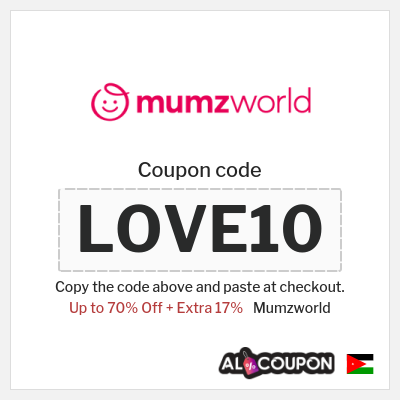 Coupon for Mumzworld (LOVE10) Up to 70% Off + Extra 17%