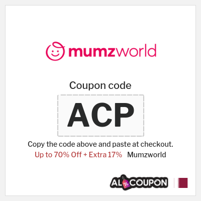 Coupon for Mumzworld (ACP) Up to 70% Off + Extra 17%