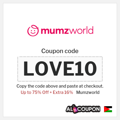 Coupon for Mumzworld (LOVE10) Up to 75% Off + Extra 16%