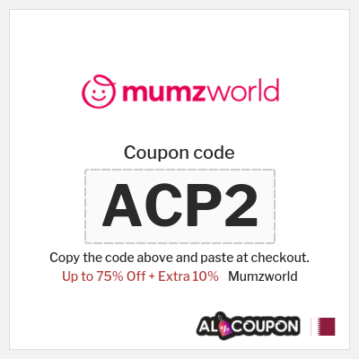 Coupon for Mumzworld (ACP2) Up to 75% Off + Extra 10%
