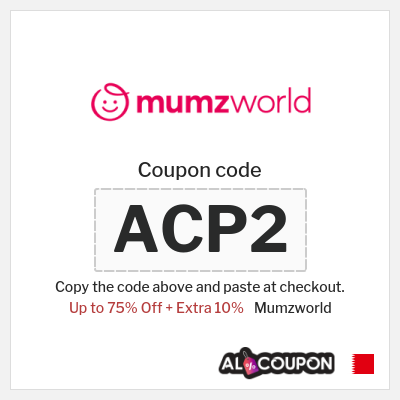 Coupon for Mumzworld (ACP2) Up to 75% Off + Extra 10%
