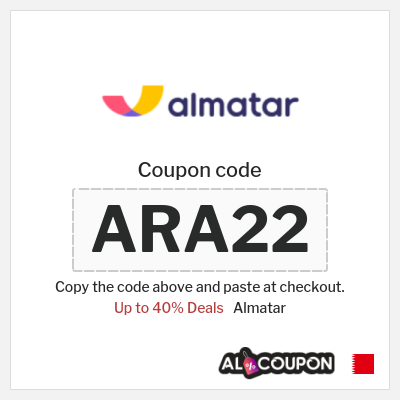 Coupon for Almatar (ARA22) Up to 40% Deals