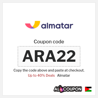 Coupon for Almatar (ARA22) Up to 40% Deals