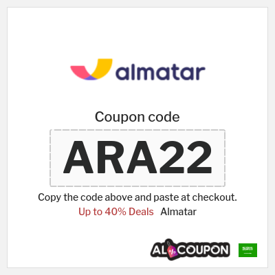 Coupon for Almatar (ARA22) Up to 40% Deals