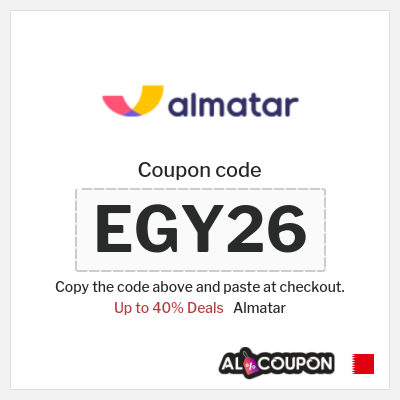 Coupon for Almatar (EGY26) Up to 40% Deals