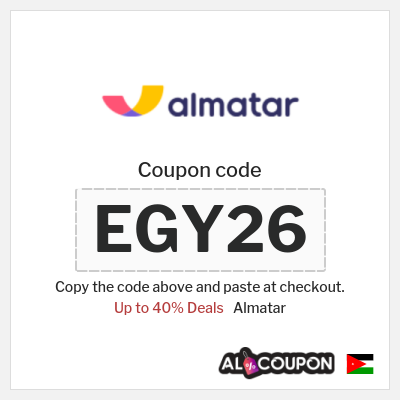 Coupon for Almatar (EGY26) Up to 40% Deals