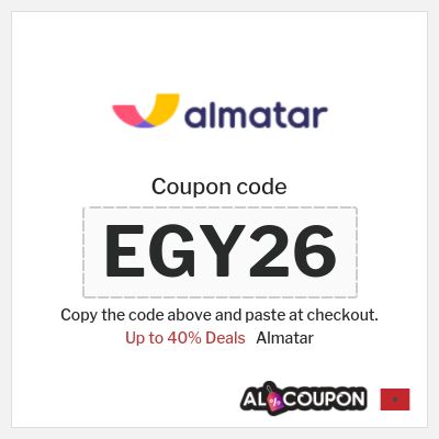 Coupon for Almatar (EGY26) Up to 40% Deals