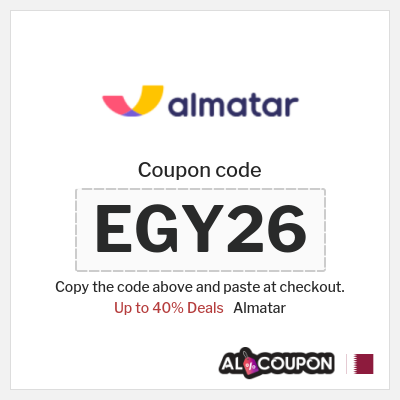 Coupon for Almatar (EGY26) Up to 40% Deals