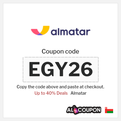 Coupon for Almatar (EGY26) Up to 40% Deals