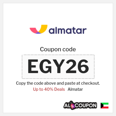 Coupon for Almatar (EGY26) Up to 40% Deals