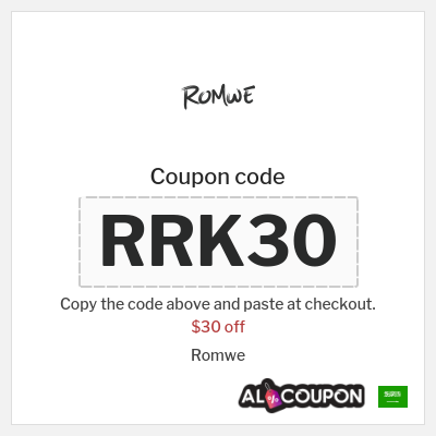 Coupon discount code for Romwe