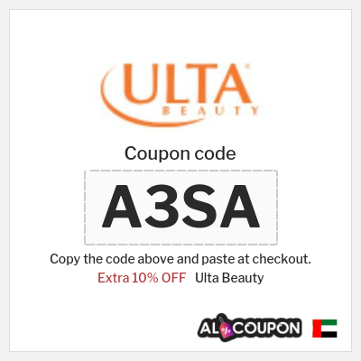 Coupon for Ulta Beauty (A3SA) Extra 10% OFF