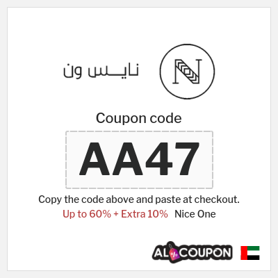Coupon for Nice One (AA47) Up to 60% + Extra 10%