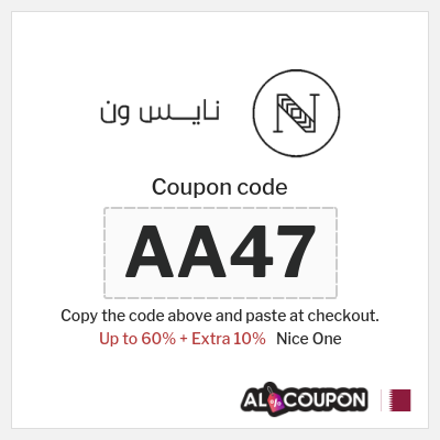 Coupon for Nice One (AA47) Up to 60% + Extra 10%