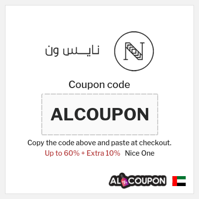 Coupon for Nice One (ALCOUPON) Up to 60% + Extra 10%
