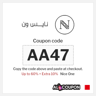 Coupon for Nice One (AA47) Up to 60% + Extra 10%