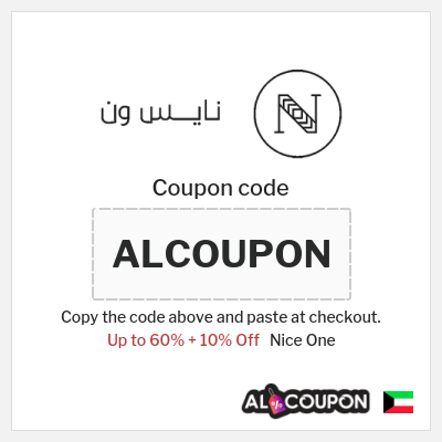 Coupon for Nice One (ALCOUPON) Up to 60% + 10% Off
