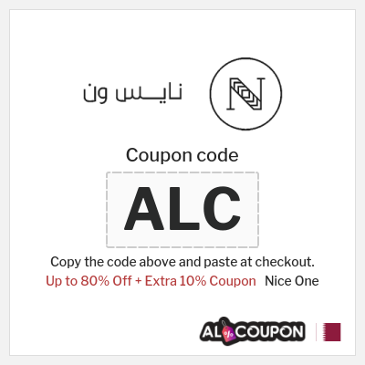Coupon for Nice One (BCC) Up to 80% Off + Extra 10% Coupon