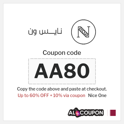 Coupon for Nice One (AA90) Up to 60% OFF + 10% via coupon