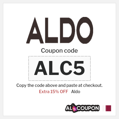 Coupon for Aldo (ALC5) Extra 15% OFF