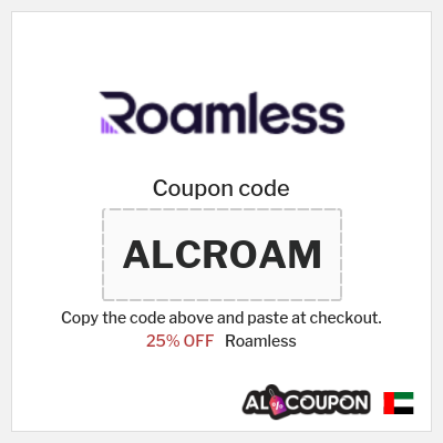 Coupon discount code for Roamless 20-25% Valid Coupons & Vouchers