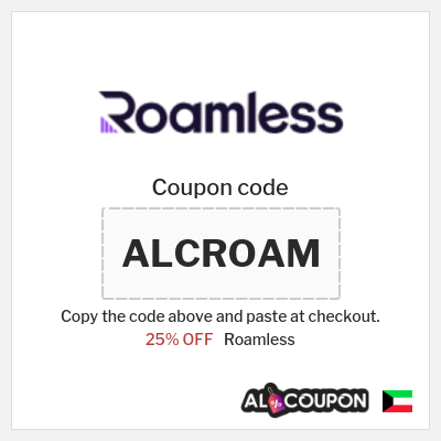 Coupon discount code for Roamless 20-25% Valid Coupons & Vouchers