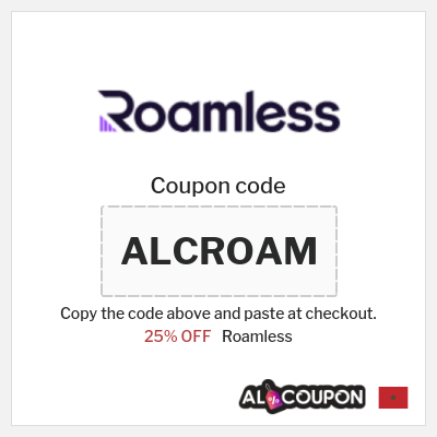 Coupon discount code for Roamless 20-25% Valid Coupons & Vouchers