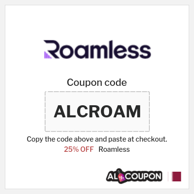 Coupon discount code for Roamless 20-25% Valid Coupons & Vouchers