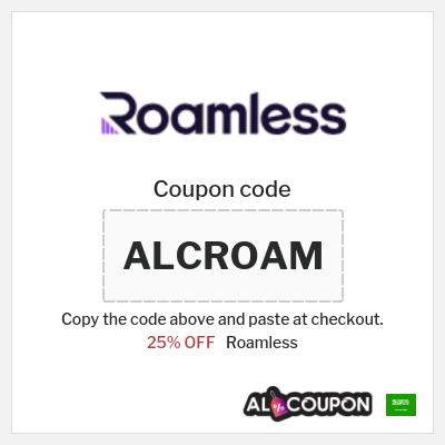 Coupon discount code for Roamless 20-25% Valid Coupons & Vouchers