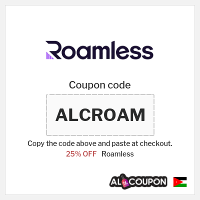 Roamless Coupon (ALCROAM) Roamless eSIM Promo Code 2026