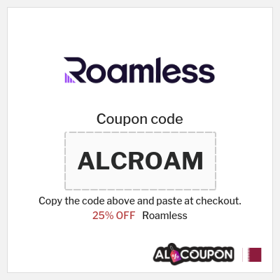 Roamless Coupon (ALCROAM) Roamless eSIM Promo Code 2026