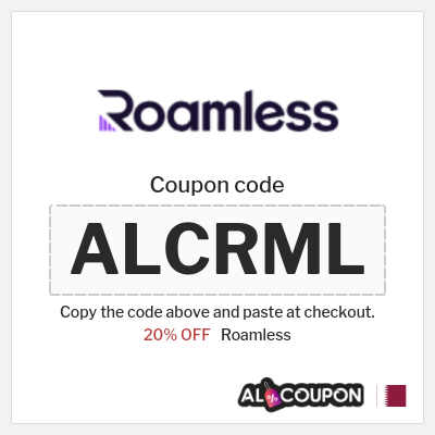Coupon for Roamless (ALCRML) 20% OFF