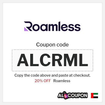 Coupon for Roamless (ALCRML) 20% OFF