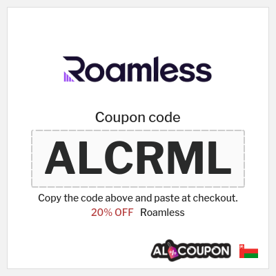 Coupon for Roamless (ALCRML) 20% OFF