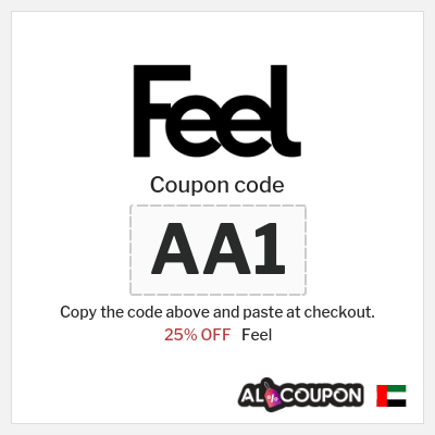 Coupon for Feel (AA1) 25% OFF