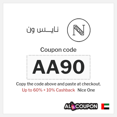 Coupon for Nice One (AA80) Up to 60% + 10% Cashback