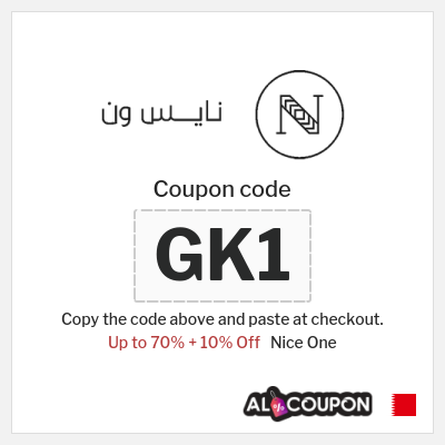 Coupon for Nice One (GK1) Up to 70% + 10% Off