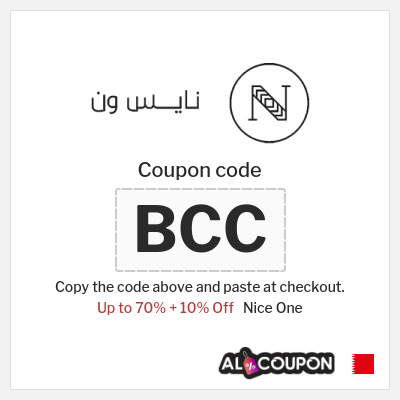 Coupon for Nice One (BCC) Up to 70% + 10% Off