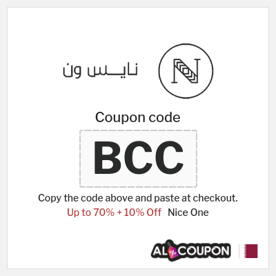 Coupon for Nice One (BCC) Up to 70% + 10% Off