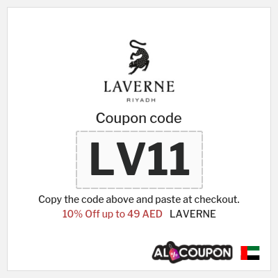 Coupon for LAVERNE (LV11) 10% Off up to 49 AED