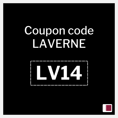 Coupon for LAVERNE (LV14) 5% off capped at 29.1 Qatari Riyal