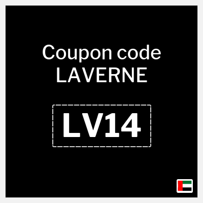 Coupon for LAVERNE (LV14) 5% off capped at 29.4 Dirham