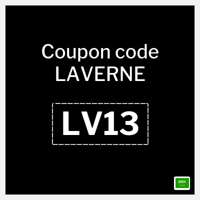 Coupon for LAVERNE (LV13) 5% off capped at 30 Saudi riyal