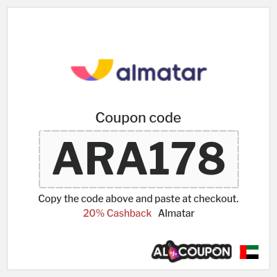 Coupon for Almatar (ARA178) 20% Cashback