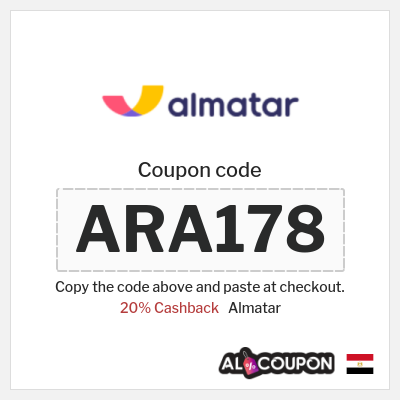 Coupon for Almatar (ARA178) 20% Cashback