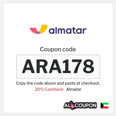 Coupon for Almatar (ARA178) 20% Cashback