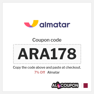 Coupon for Almatar (ARA178) 7% Off